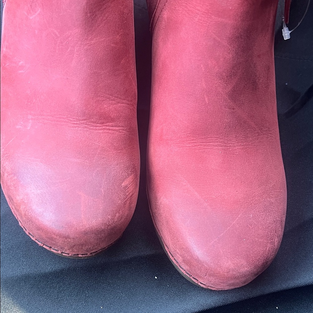 Dansko Red Ankle Booties - Picture 5 of 13